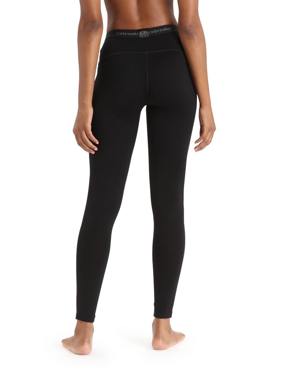 Icebreaker Merino 260 Tech Thermal Női Leggings Fekete | HU 1553VRWD